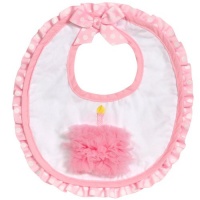 Mud Pie Baby Birthday Pink and White Decorated Cotton Bib, Cupcake Mud Pie Baby Birthday Pink and White Decorated Cotton Bib, Cupcake