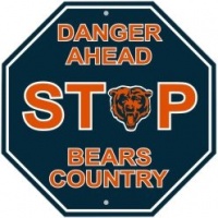 NFL Chicago Bears Stop Sign NFL Chicago Bears Stop Sign