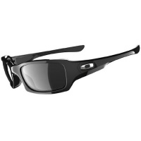 Oakley Men's Fives Squared Iridium Polarized Sunglasses,Polished Black Frame/Black Lens,one size Oakley Men's Fives Squared Iridium Polarized Sunglasses,Polished Black Frame/Black Lens,one size