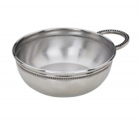 Reed & Barton Pewter Porringer, Baby Beads Reed & Barton Pewter Porringer, Baby Beads