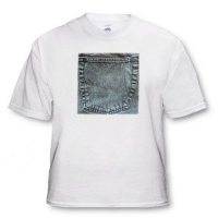 Faded Jeans - Adult T-Shirt 4XL