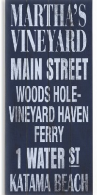 Martha's Vineyard 10x24 Artistic Planked Wood Sign by Cory Steffen Martha's Vineyard 10x24 Artistic Planked Wood Sign by Cory Steffen