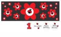 Creative Converting Ladybug Fancy Giant Party Banner with Stickers Creative Converting Ladybug Fancy Giant Party Banner with Stickers