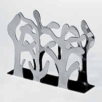 Paper napkin holder in mirror polished 18/10 stainless steel. Paper napkin holder in mirror polished 18/10 stainless steel.