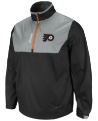 Put your Philadelphia Flyers pride on display with this NHL jacket from Reebok. Put your Philadelphia Flyers pride on display with this NHL jacket from Reebok.