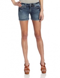 Silver Jeans Juniors Mckenzie Flap Short Silver Jeans Juniors Mckenzie Flap Short
