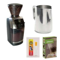 Baratza Vario 885 Burr Coffee Grinder Bundle;Includes a 20 oz Stainless Steel Espresso Coffee Milk Frothing Pitcher, Grindz Coffee Grinder Cleaner 3-Pack and Coffee Grinder Brush Baratza Vario 885 Burr Coffee Grinder Bundle;Includes a 20 oz Stainless Steel Espresso Coffee Milk Frothing Pitcher, Grindz Coffee Grinder Cleaner 3-Pack and Coffee Grinder Brush