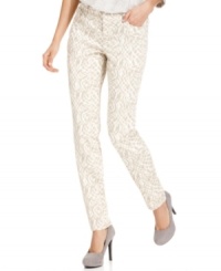Modernize your jeans collection by adding prints! This fashionable pair by Style&co. features a fun design that's great for all times of the day. Modernize your jeans collection by adding prints! This fashionable pair by Style&co. features a fun design that's great for all times of the day.