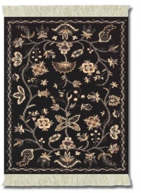 Lextra Somerset Colonial Williamsburg MouseRug, 10.25 x 7.125 Inches, Black, Peach and Cream, One (MWS-1)