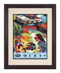 NASCAR Framed 8.5 x 11 Daytona 500 Program Print Race Year: 15th Annual - 1973 NASCAR Framed 8.5 x 11 Daytona 500 Program Print Race Year: 15th Annual - 1973