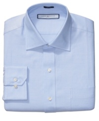 The classic every guy needs. Stock your stash of basics with this Tommy Hilfiger oxford shirt. The classic every guy needs. Stock your stash of basics with this Tommy Hilfiger oxford shirt.