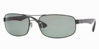 Ray Ban Sunglasses RB3445 002/58 Black/Crystal Green Polarized 61mm Ray Ban Sunglasses RB3445 002/58 Black/Crystal Green Polarized 61mm