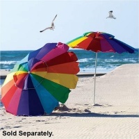 8 Foot Deluxe Beach Umbrella Combo Set - Includes Easy Go Storage Bag - UPF 50+ Sun Protection! 8 Foot Deluxe Beach Umbrella Combo Set - Includes Easy Go Storage Bag - UPF 50+ Sun Protection!