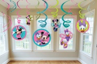 Minnie Swirl Decorations, mickey mouse club house,12 pieces Minnie Swirl Decorations, mickey mouse club house,12 pieces