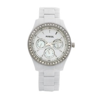 Fossil Women's ES1967 Stella Day/Date Display Quartz White Dial Watch Fossil Women's ES1967 Stella Day/Date Display Quartz White Dial Watch