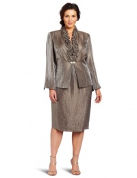 Jessica Howard Women's Plus Size 2 Piece Long Sleeve Ruffle Trim Jacket Dress Jessica Howard Women's Plus Size 2 Piece Long Sleeve Ruffle Trim Jacket Dress