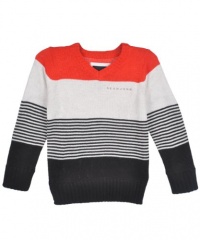 SEA Boy's Marled V-Neck Sweater-4T-Black SEA Boy's Marled V-Neck Sweater-4T-Black