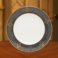 Lenox Vintage Jewel Platinum Banded Bone China Salad Plate Lenox Vintage Jewel Platinum Banded Bone China Salad Plate