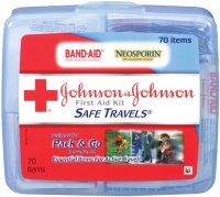 Johnson & Johnson First Aid Kit, Safe Travels (Pack of 2) Johnson & Johnson First Aid Kit, Safe Travels (Pack of 2)