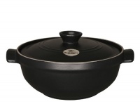 Emile Henry 2-1/2-Quart Risotto Pot, Black Emile Henry 2-1/2-Quart Risotto Pot, Black