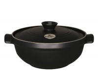 Emile Henry 2-1/2-Quart Risotto Pot, Black