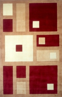Momeni NEWWANW-50RED2680 New Wave Rug, Red Momeni NEWWANW-50RED2680 New Wave Rug, Red
