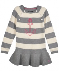 Nautica Shore Leave Dress - gray/ivory, 12 Nautica Shore Leave Dress - gray/ivory, 12