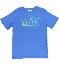 Puma Kids Boys Gradient TeeLiquid Blue LG Puma Kids Boys Gradient TeeLiquid Blue LG