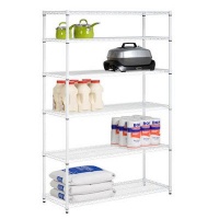 Honey-Can-Do SHF-01910 6-Tier Adjustable Shelving System, 18-Inch by 48-Inch by 72-Inch, White Honey-Can-Do SHF-01910 6-Tier Adjustable Shelving System, 18-Inch by 48-Inch by 72-Inch, White