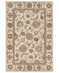 With a riot of blossoms and vines in a beautiful ivory palette, Dalyn's elegant Galleria rug is simply made to be admired. But the best news is that a durable poly-acrylic weave makes the lovely rug perfect for high-traffic areas! With a riot of blossoms and vines in a beautiful ivory palette, Dalyn's elegant Galleria rug is simply made to be admired. But the best news is that a durable poly-acrylic weave makes the lovely rug perfect for high-traffic areas!