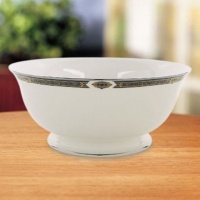 Lenox Vintage Jewel Platinum Banded Bone China Serving Bowl Lenox Vintage Jewel Platinum Banded Bone China Serving Bowl