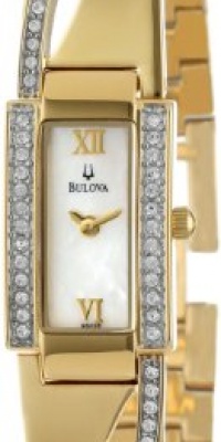 Bulova Women's 98V28 Crystal Bangle Watch Bulova Women's 98V28 Crystal Bangle Watch