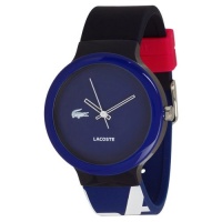 Lacoste GOA Dark Blue Dial Black and Dark Blue Silicone Unisex Watch 2020043 Lacoste GOA Dark Blue Dial Black and Dark Blue Silicone Unisex Watch 2020043