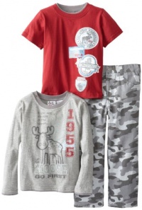 Peanut Buttons Boys 2-7 Camo Tee Set, Red, 4 Peanut Buttons Boys 2-7 Camo Tee Set, Red, 4