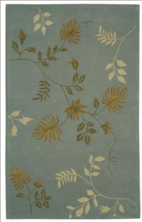 Safavieh Soho Collection SOH313A Handmade Light Blue New Zealand Wool Area Rug, 5-Feet by 8-Feet Safavieh Soho Collection SOH313A Handmade Light Blue New Zealand Wool Area Rug, 5-Feet by 8-Feet