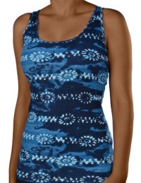 Lucky Brand Women's Jeans Print Ribbed Tank Lucky Brand Women's Jeans Print Ribbed Tank