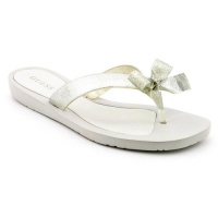 Guess Women's Tutu2 Flip Flop,Silver,8 M US Guess Women's Tutu2 Flip Flop,Silver,8 M US