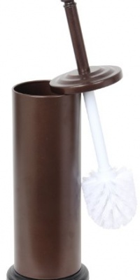Home Basics Bronze Toilet Brush with Holder Home Basics Bronze Toilet Brush with Holder