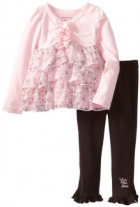 Calvin Klein Girls 2-6X Tunic with Leggings Calvin Klein Girls 2-6X Tunic with Leggings