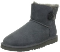 UGG Australia Womens Mini Bailey Button Grey Ankle Boot/Shoes US 7 UGG Australia Womens Mini Bailey Button Grey Ankle Boot/Shoes US 7