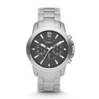 Fossil Men's FS4532 Stainless Steel Bracelet Black Analog Dial Chronograph Watch Fossil Men's FS4532 Stainless Steel Bracelet Black Analog Dial Chronograph Watch