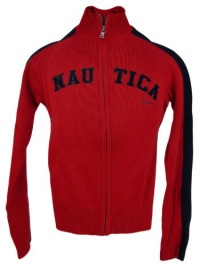 Nautica Boys Signature Knit Jacket (Red, Small) Nautica Boys Signature Knit Jacket (Red, Small)