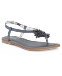 Strappy with romantic detail. Alfani's Fanciful flat sandals showcase shiny beads on the front. Wear them with anything. Strappy with romantic detail. Alfani's Fanciful flat sandals showcase shiny beads on the front. Wear them with anything.