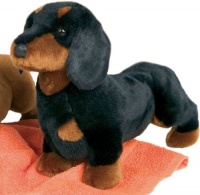 Stuffed Spats Black and Tan Dachshund Dog 14 Stuffed Spats Black and Tan Dachshund Dog 14