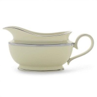 Lenox Tuxedo Platinum Ivory China Sauce Boat Lenox Tuxedo Platinum Ivory China Sauce Boat