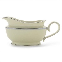 Lenox Tuxedo Platinum Ivory China Sauce Boat