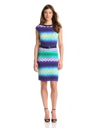 Calvin Klein Women's Graphic Cap Sleeve Dress