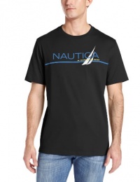 Nautica Men's Short Sleeve Logo Crew T-Shirt Nautica Men's Short Sleeve Logo Crew T-Shirt