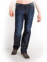 GUESS Men's Desmond Relaxed Straight Jeans in Diffraction Wash, 32 Inseam GUESS Men's Desmond Relaxed Straight Jeans in Diffraction Wash, 32 Inseam