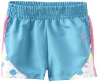 PUMA Girls 2-6X Colorblock Print Short, Blue, 5 PUMA Girls 2-6X Colorblock Print Short, Blue, 5